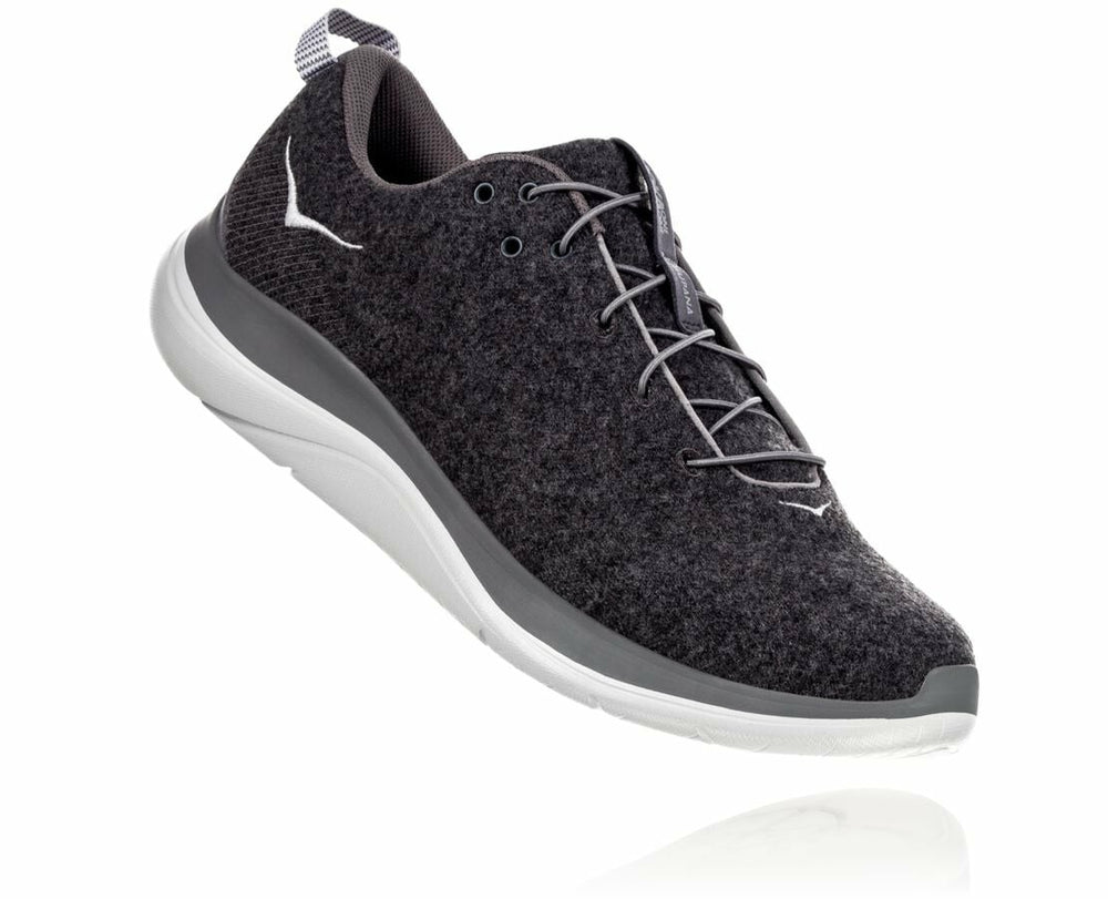 Men's Hupana Flow Wool - Dark Shadow / Charcoal Gray