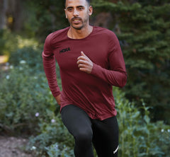 Men's Performance Long Sleeve - Cordovan