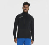Men's 1/2 Zip Midlayer - Black