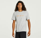 Men's Brand Tee - Heather Grey / Persimmon Orange