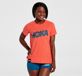 Women's Brand Tee - Hot Coral