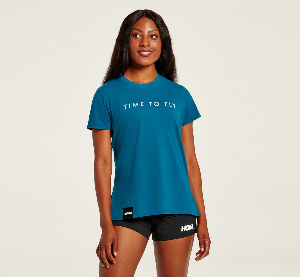 Women's Brand Tee - Moroccan Blue