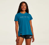 Women's Brand Tee - Moroccan Blue