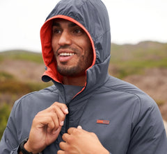 Men's Hybrid Run Jacket - Ombre Blue