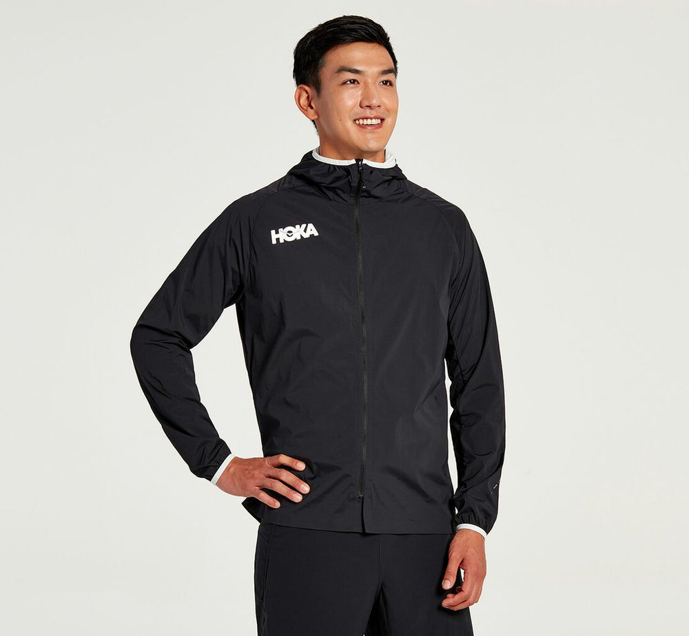 Men's Full-Zip Wind Jacket - Black