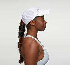 All Gender All-Day Hat - White / Diva Blue