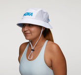All Gender Adventure Hat - White / Diva Blue
