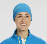 Women's Performance Beanie - Diva Blue / Citrus