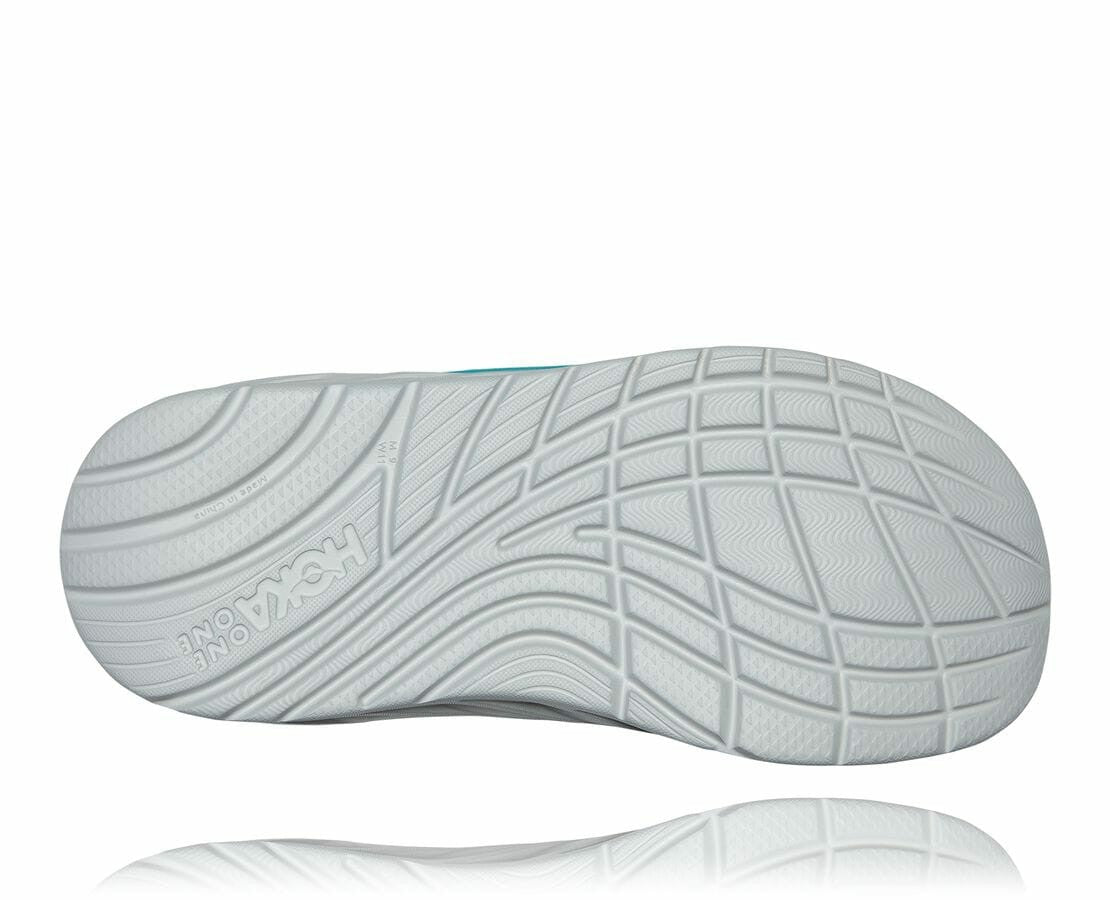 Men's ORA Recovery Slide - Aquarelle / Blazing Orange