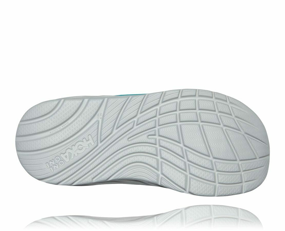 Men's ORA Recovery Slide - Aquarelle / Blazing Orange