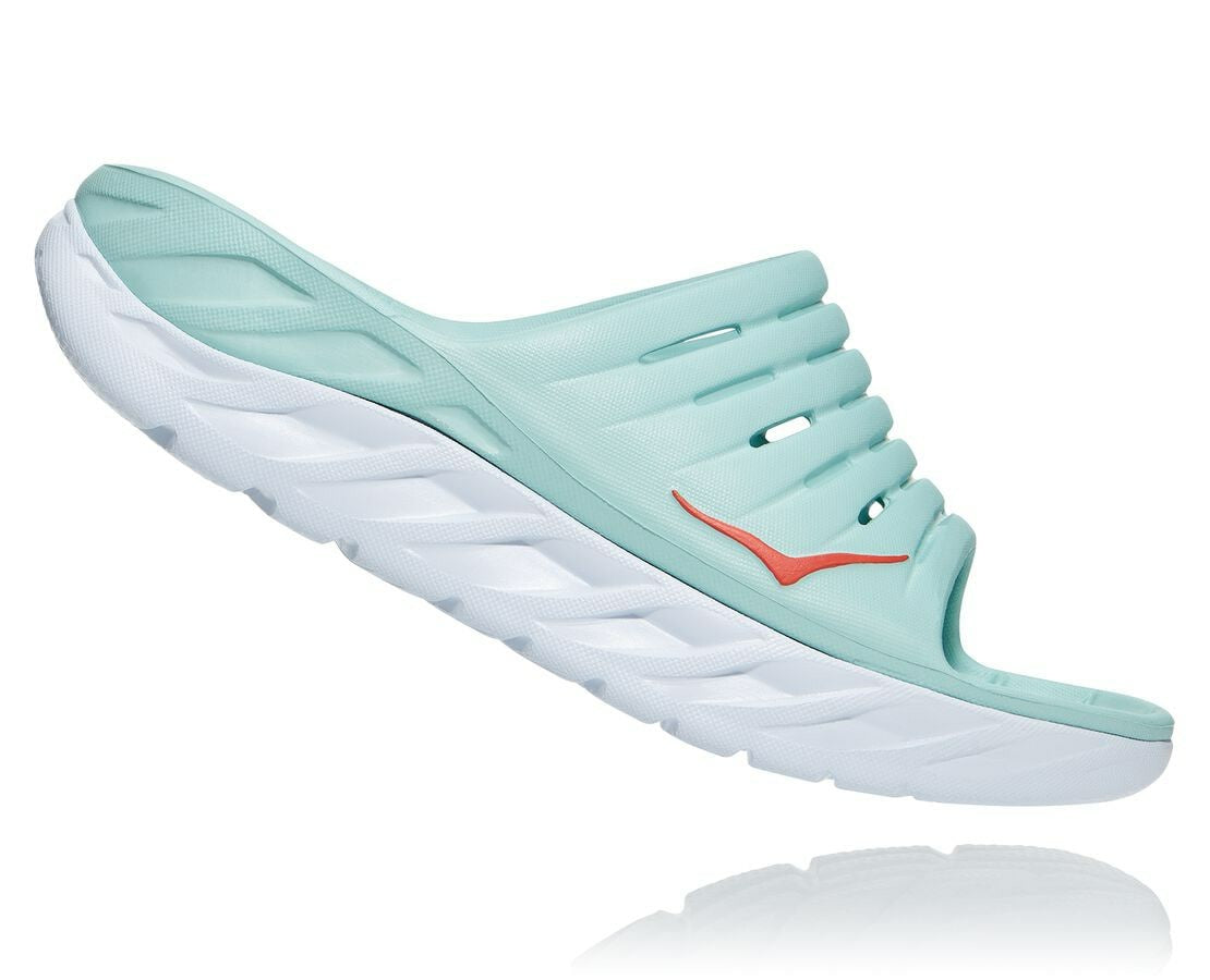 Women's ORA Recovery Slide - Eggshell Blue / White