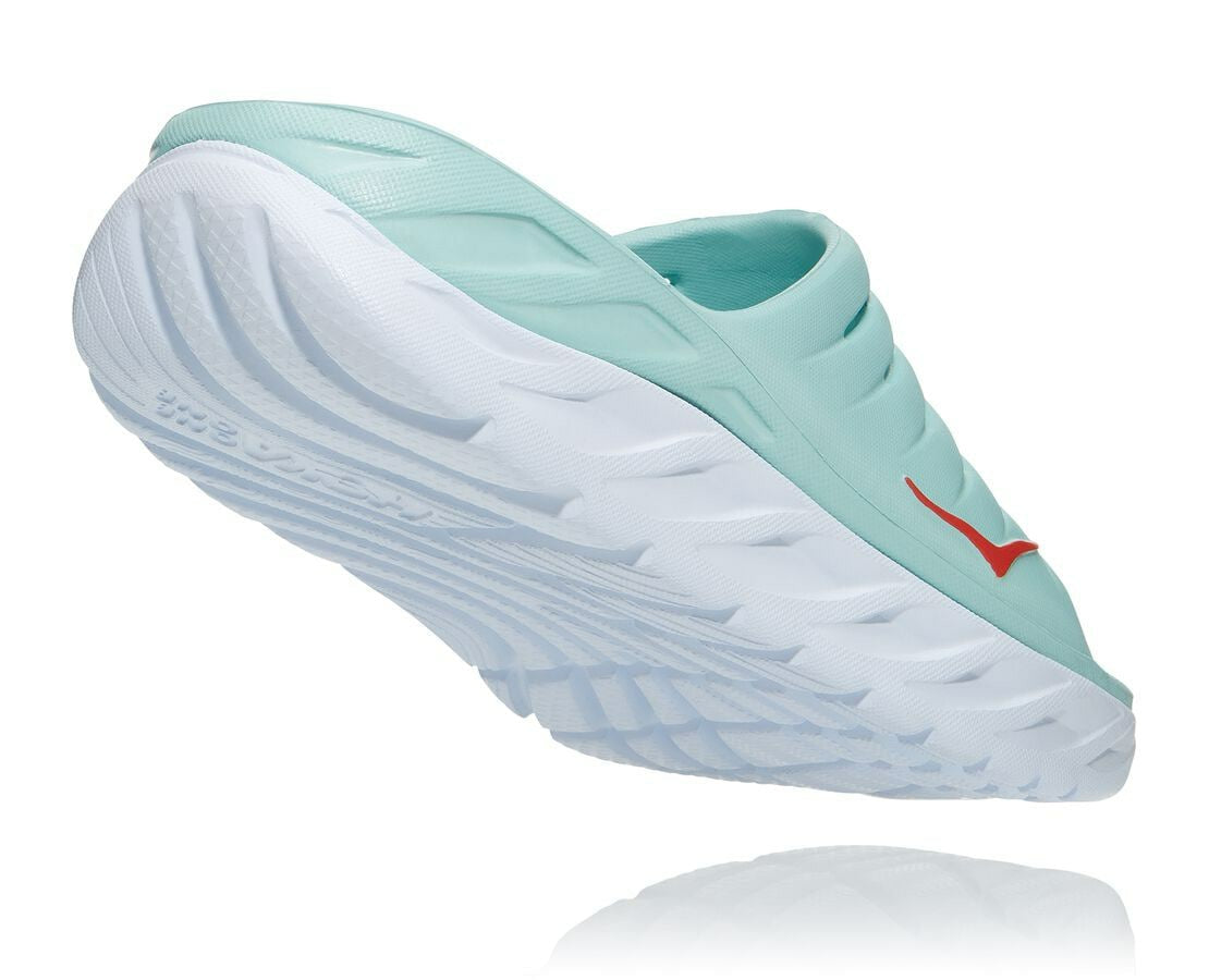 Women's ORA Recovery Slide - Eggshell Blue / White