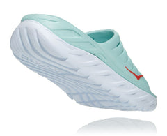 Women's ORA Recovery Slide - Eggshell Blue / White