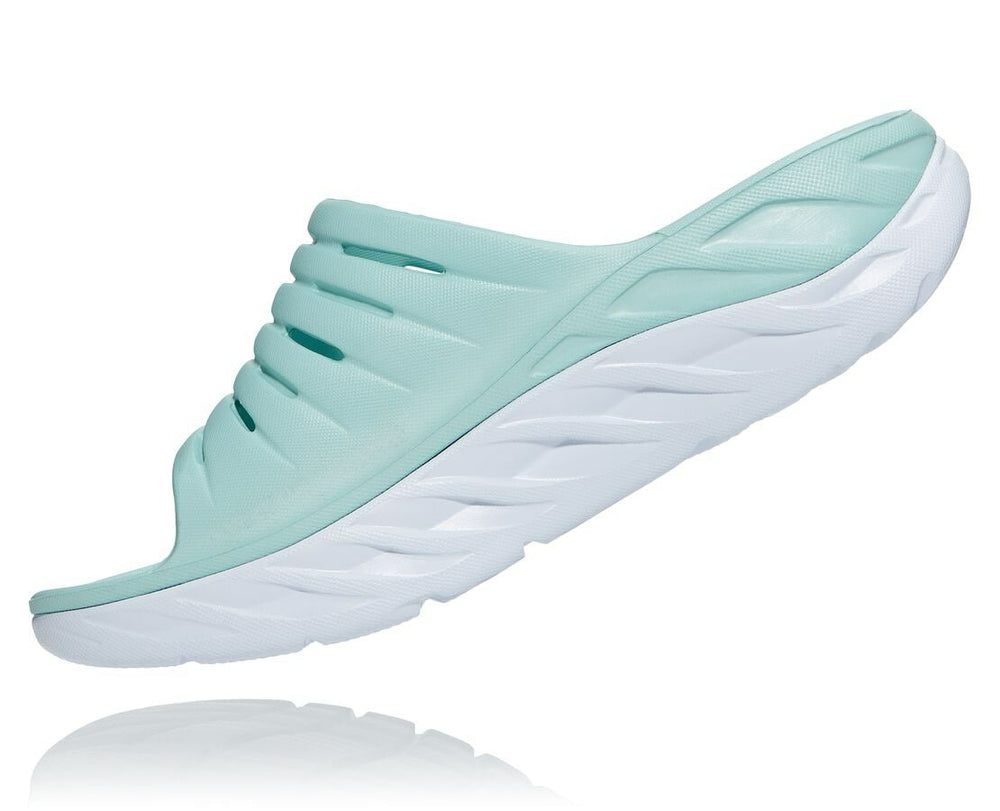 Women's ORA Recovery Slide - Eggshell Blue / White