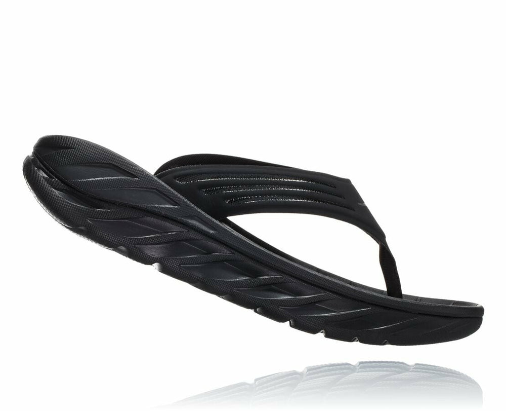 Men's ORA Recovery Flip - Black / Dark Gull Gray