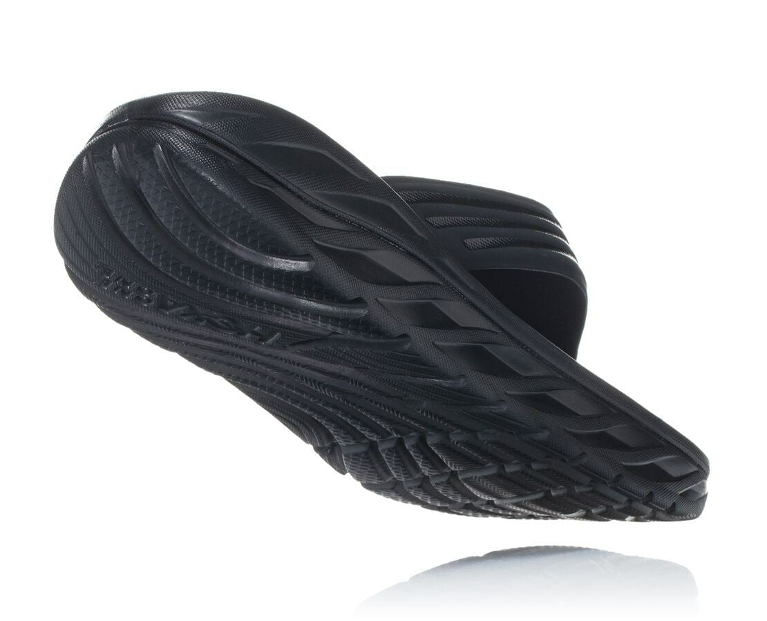 Men's ORA Recovery Flip - Black / Dark Gull Gray