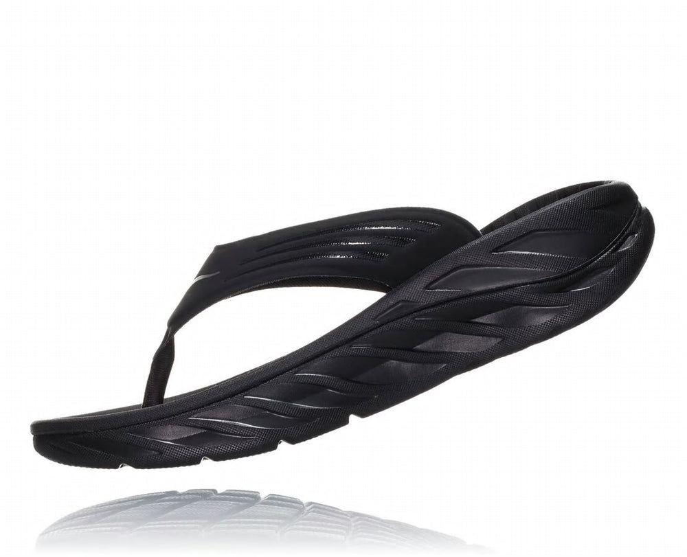 Men's ORA Recovery Flip - Black / Dark Gull Gray