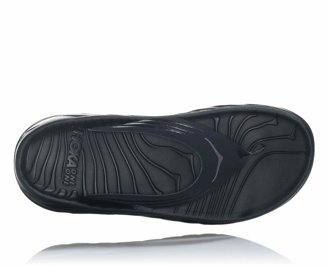 Men's ORA Recovery Flip - Black / Dark Gull Gray