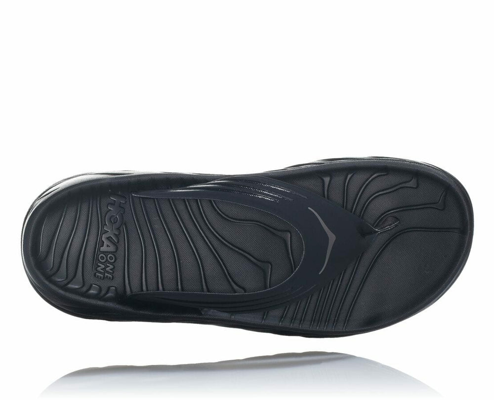 Men's ORA Recovery Flip - Black / Dark Gull Gray