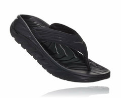 Men's ORA Recovery Flip - Black / Dark Gull Gray