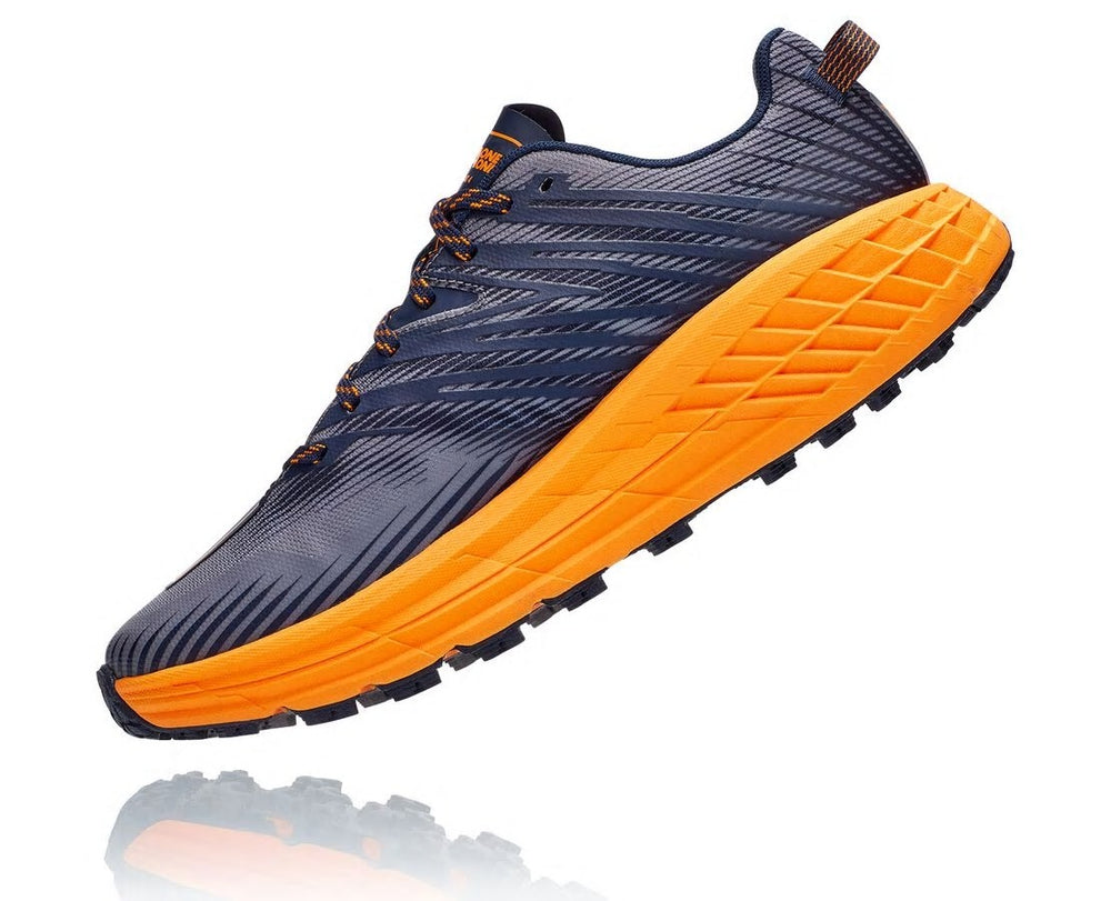 Men's Speedgoat 4 - Black Iris / Bright Marigold