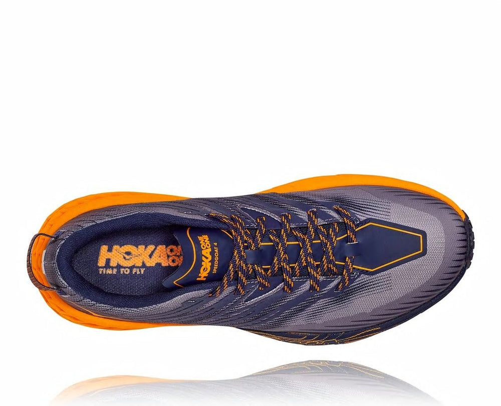 Men's Speedgoat 4 - Black Iris / Bright Marigold