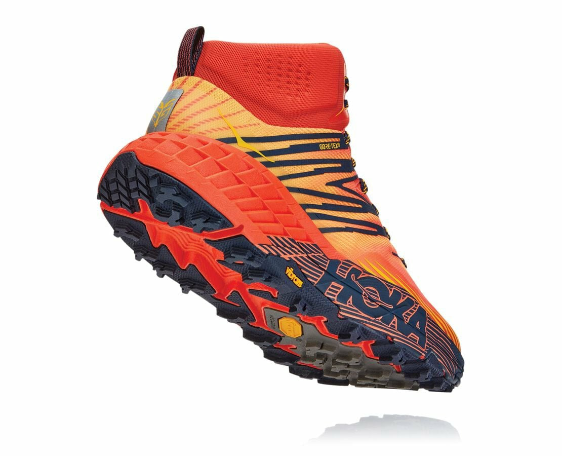 Men's Speedgoat Mid GORE-TEX 2 - Mandarin Red / Gold Fusion