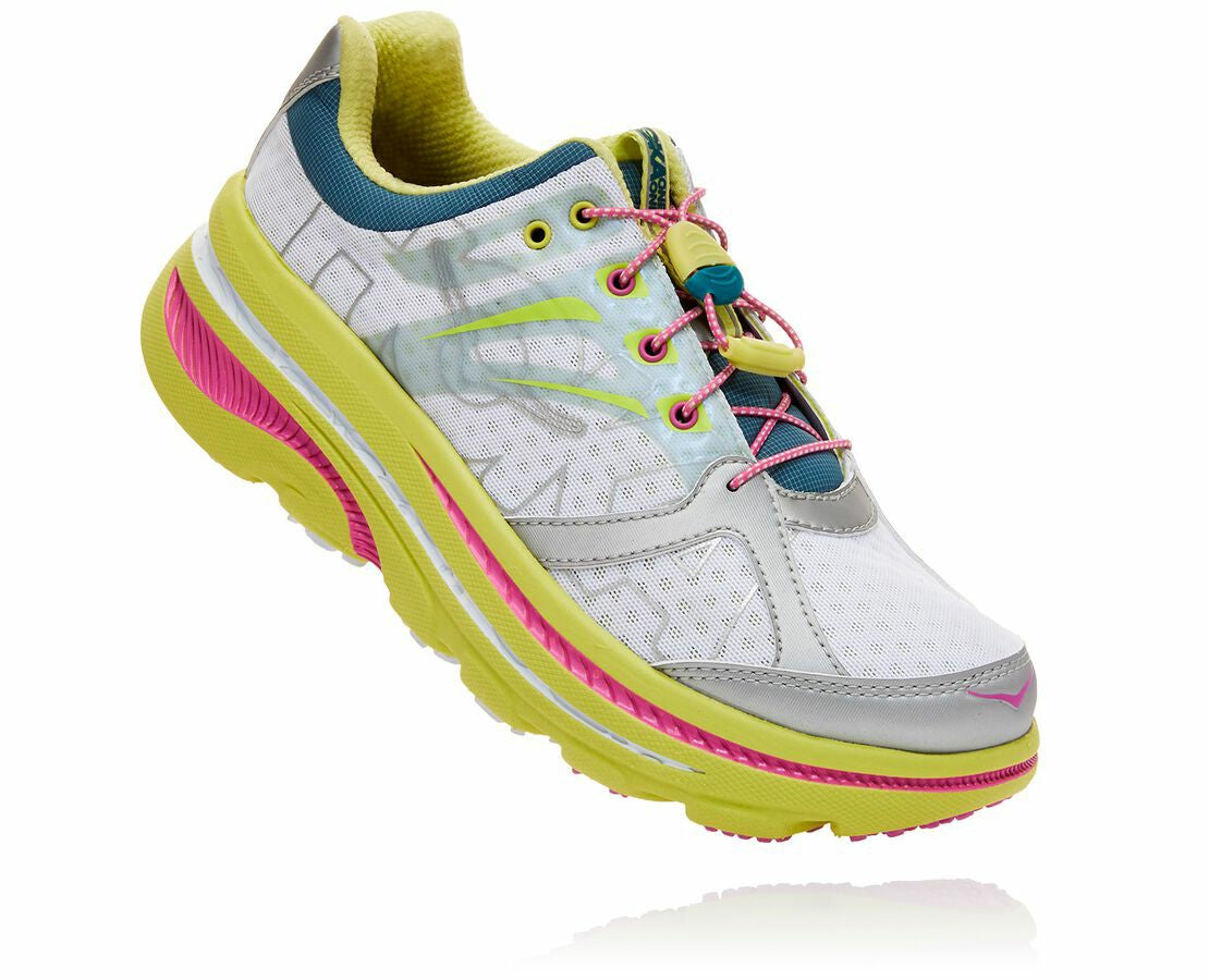 Women's OV X HOKA Bondi B - Lime Sherbet / Super Pink