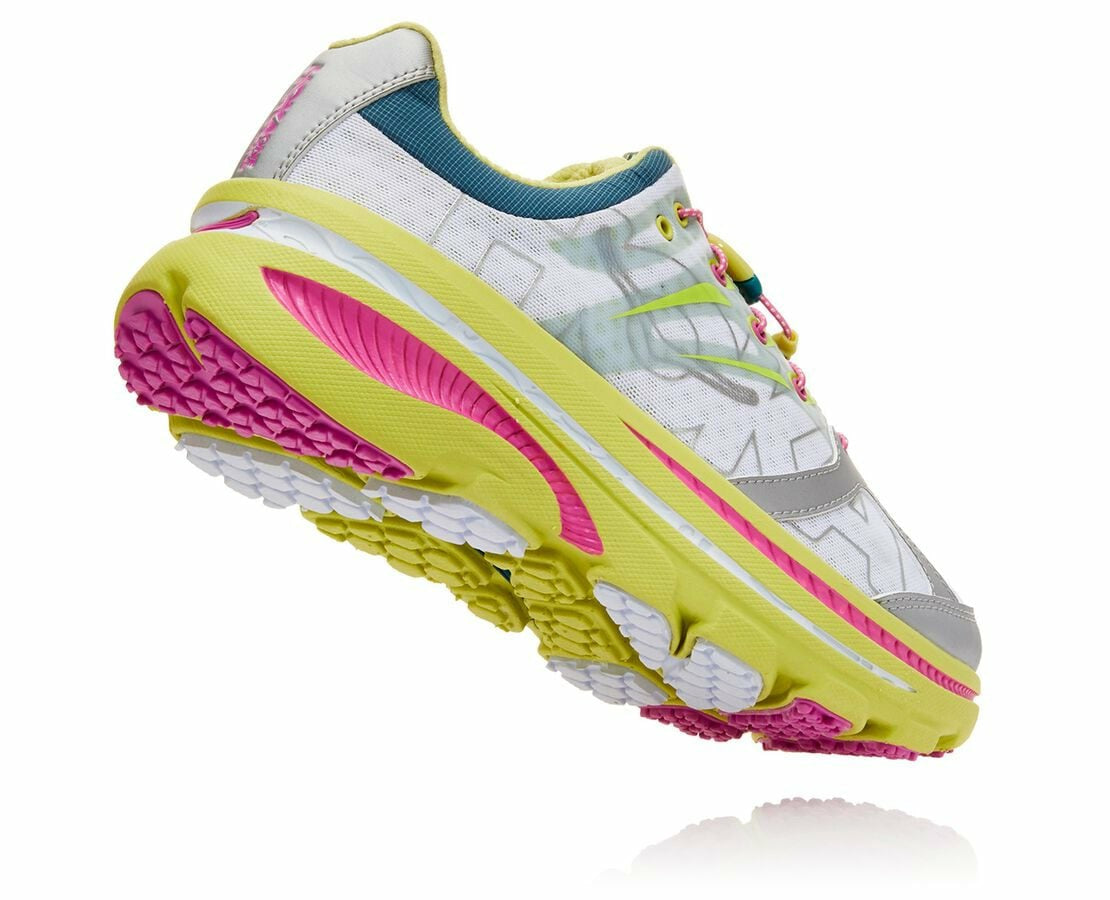 Women's OV X HOKA Bondi B - Lime Sherbet / Super Pink