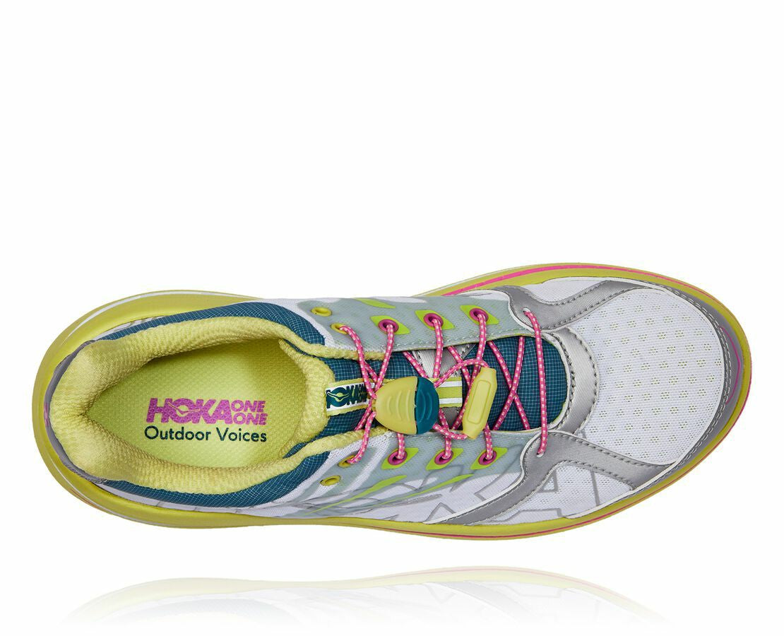 Women's OV X HOKA Bondi B - Lime Sherbet / Super Pink
