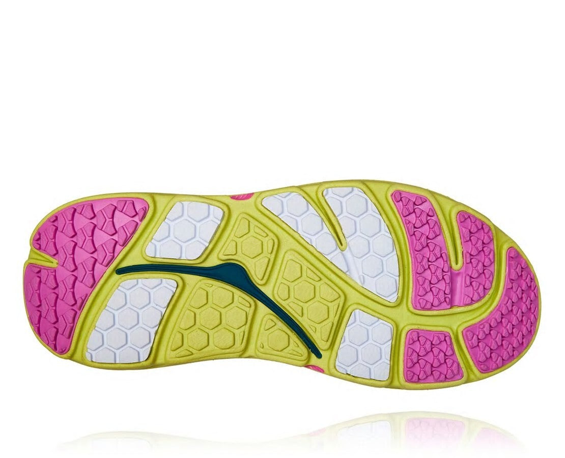 Women's OV X HOKA Bondi B - Lime Sherbet / Super Pink