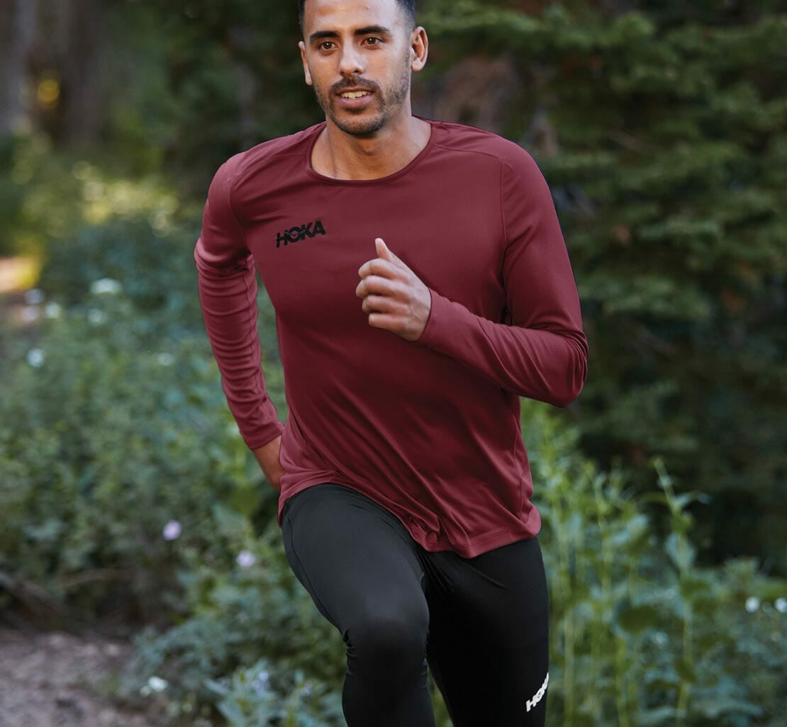 Men's Performance Long Sleeve - Cordovan