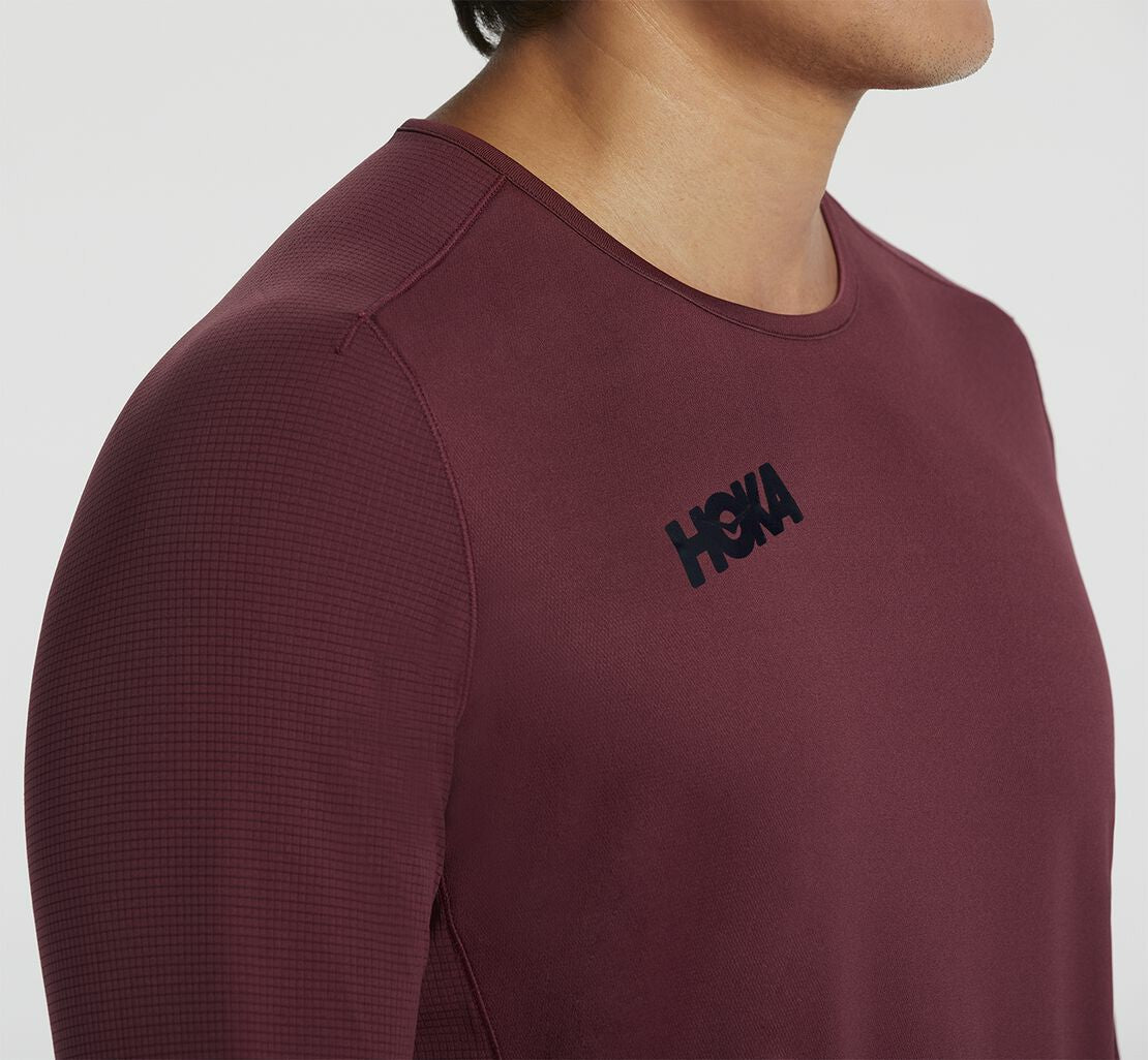 Men's Performance Long Sleeve - Cordovan