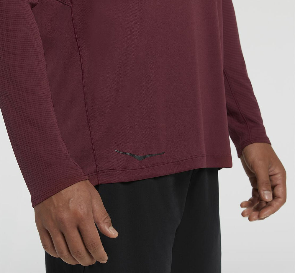 Men's Performance Long Sleeve - Cordovan