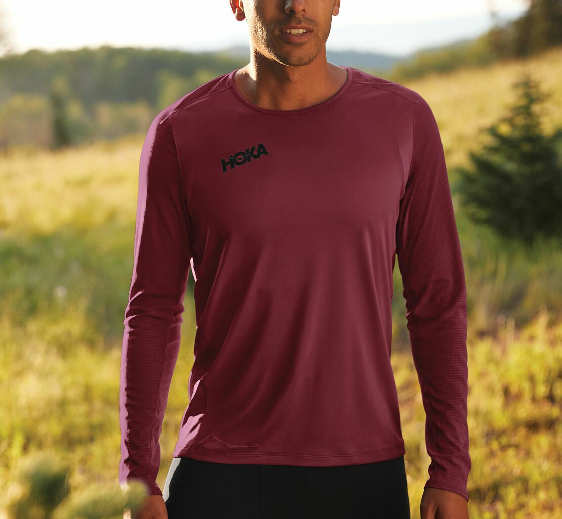 Men's Performance Long Sleeve - Cordovan