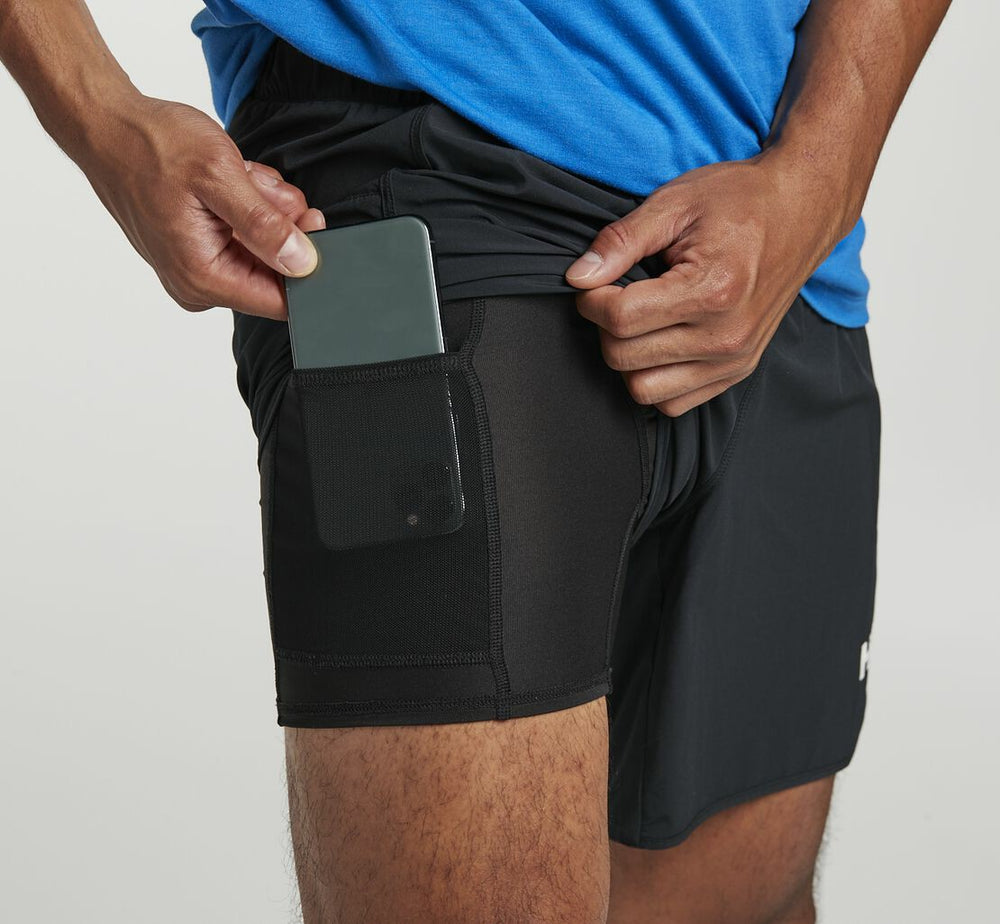 Men's Performance Woven 7" Short - Black
