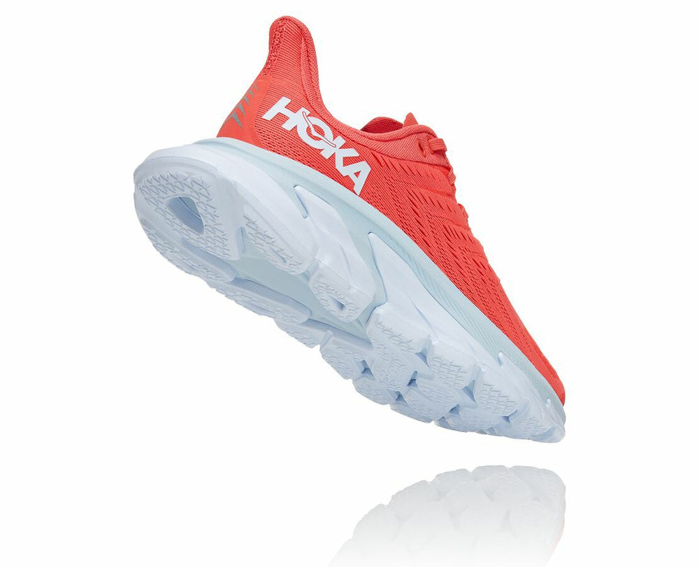 Women's Clifton Edge - Hot Coral / White
