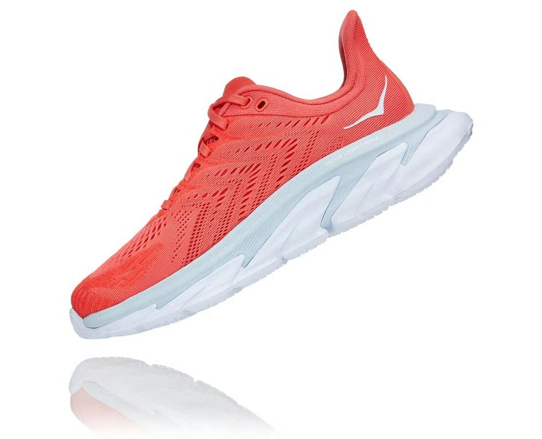 Women's Clifton Edge - Hot Coral / White