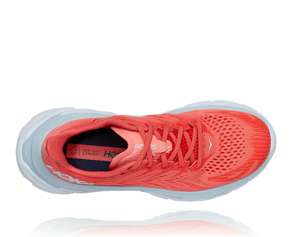 Women's Clifton Edge - Hot Coral / White
