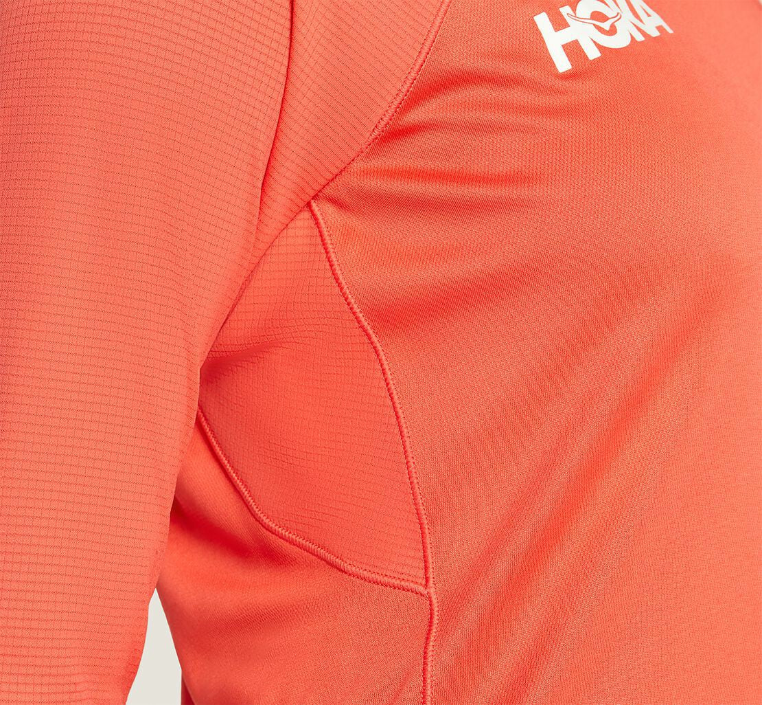 Women's Performance 3/4 Sleeve - Hot Coral