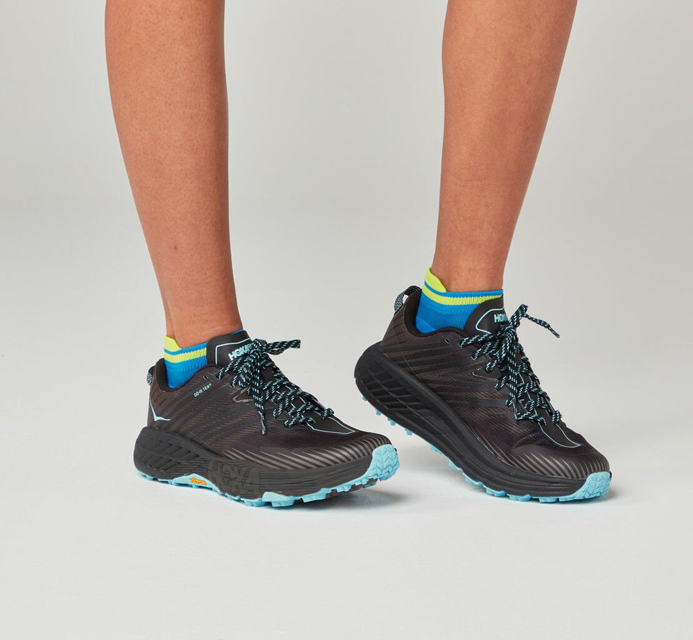 All Gender Performance No-Show Sock - Diva Blue / Citrus