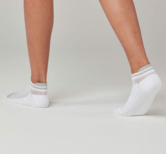 All Gender Performance No-Show Sock - White