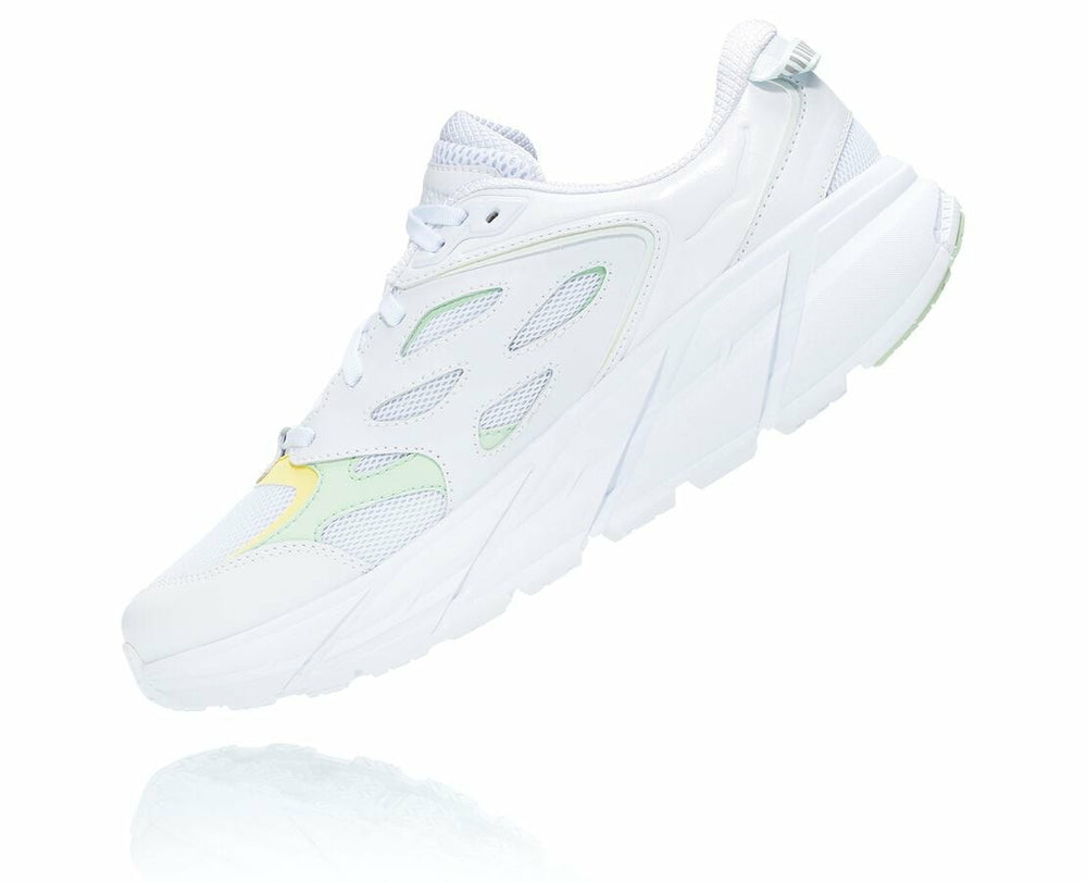 All Gender Clifton L - White / Green Ash