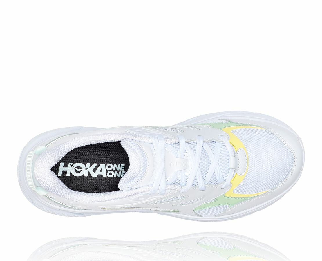 All Gender Clifton L - White / Green Ash