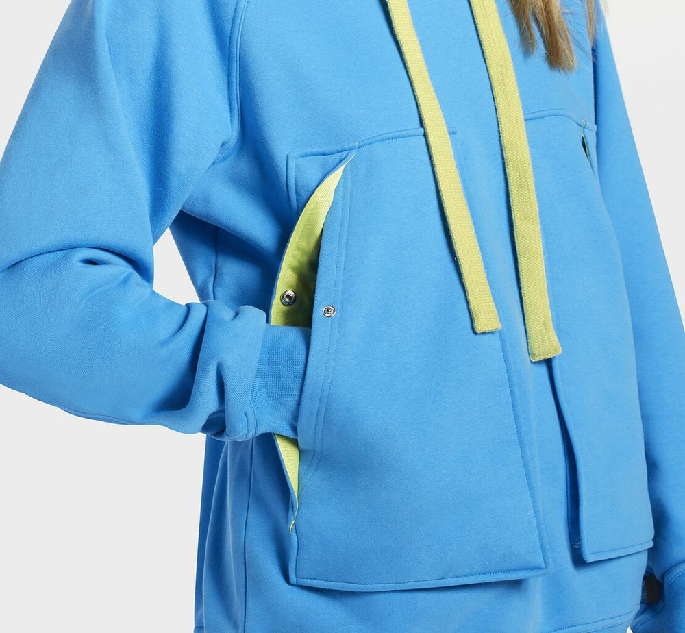 All Gender Bondi Hoodie - Diva Blue