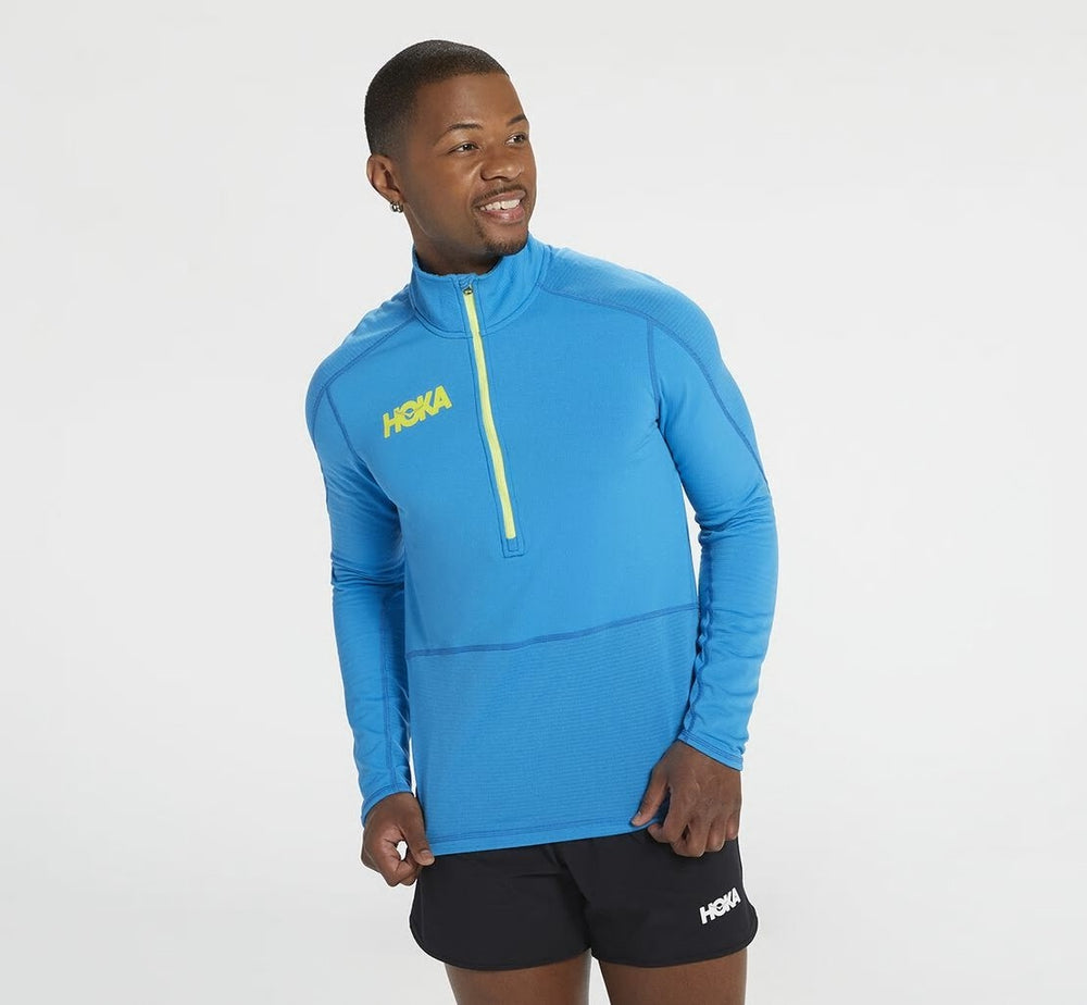 Men's 1/2 Zip Midlayer - Diva Blue