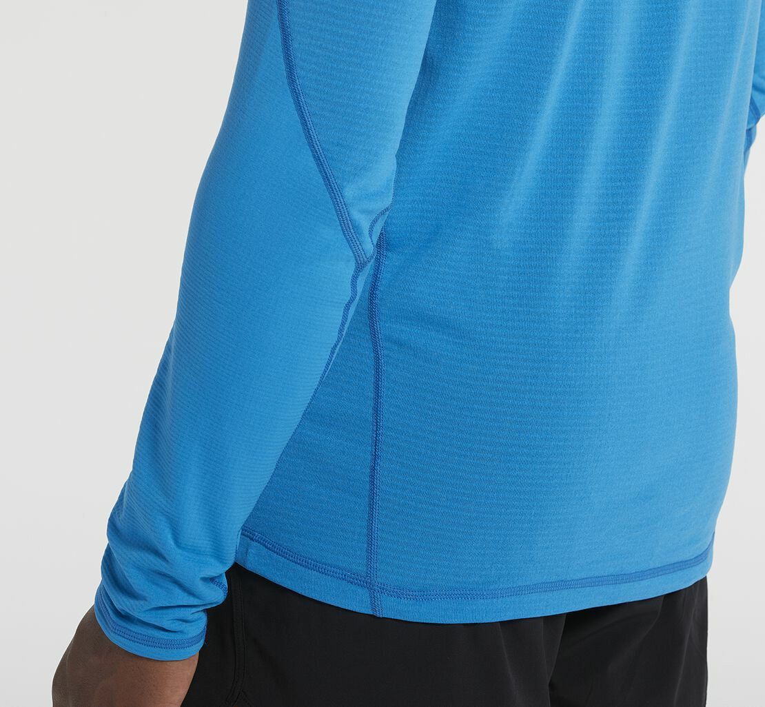 Men's 1/2 Zip Midlayer - Diva Blue