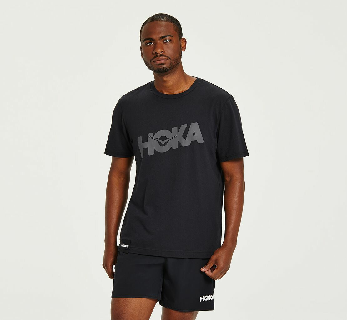 Men's Brand Tee - Black / Castlerock