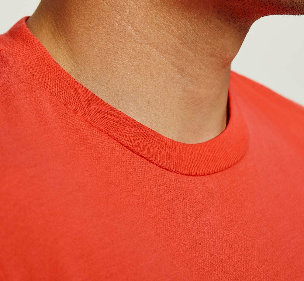 Men's Brand Tee - Fiesta / White