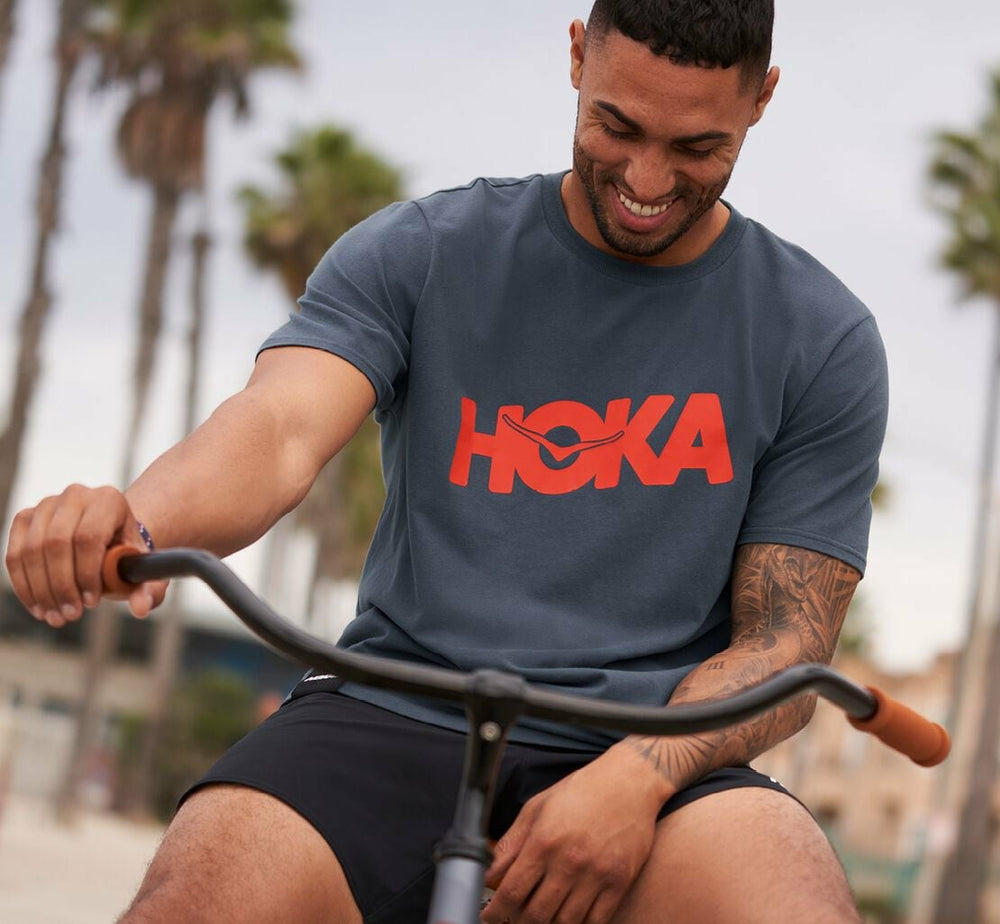 Men's Brand Tee - Ombre Blue
